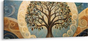 Tablou – Arborele vieții și spirale (120x50 cm)