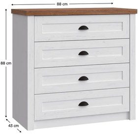 Comoda PROVANCE K4, pin andersen
