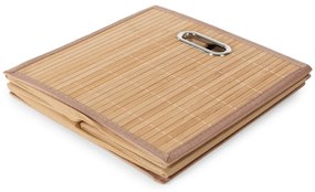 Cutie de depozitare în culoare naturală din bambus 31x31x31 cm – Compactor