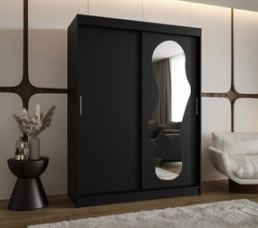 Dulap de haine 150 cm Ulta (Negru). 1126322
