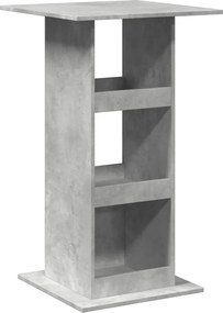 vidaXL Masă bar cu depozitare, gri beton, 60x60x102 cm, lemn prelucrat