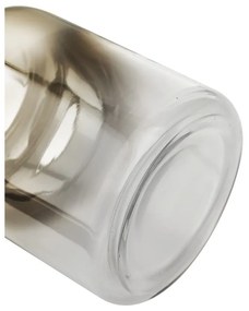 Vază din sticlă suflată manual Westwing Collection Uma, înălțime 20 cm, auriu