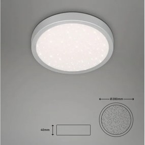 Plafonieră LED RUNA LED/18W/230V argintie Briloner 3048-014