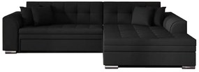 Supermobel Colțar extensibil SORENTO, 294x80x196, sawana14 black, dreapta