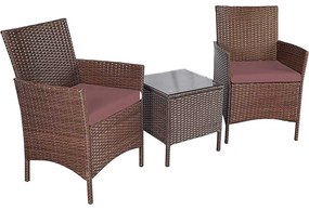 Set mobilier de gradina din polyratan