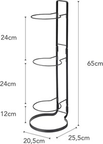 Suport pentru mingi YAMAZAKI Frame, negru