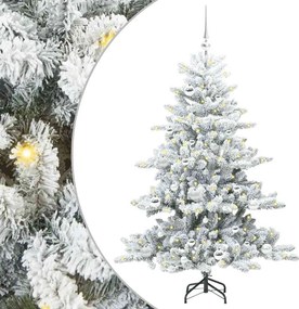 vidaXL Brad de Crăciun artificial cu ramuri articulare Alb 150 cm