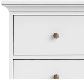 Comodă albă înaltă 96x140 cm Paris – Tvilum