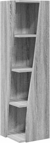 vidaXL Dulap de colț Gri Sonoma 27,5x27x102cm Lemn compozit