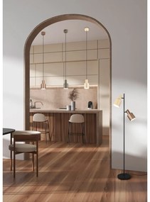 Lustră galbenă cu abajur din metal ø 12 cm Agudo – Trio