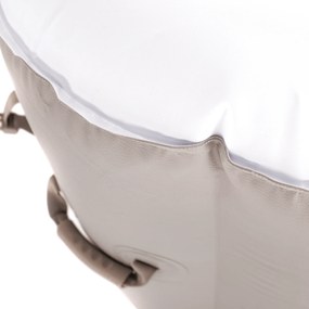 Cada cu hidromasaj gonflabil, gri maroniu Taupe/alb, 4-6 pers., 910 l, KAMINO NEW TYP 4
