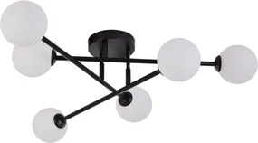 Lustră aplicată DORADO, 6 x G9, 28 W, 230 V, negru