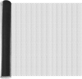 vidaXL Stâlp de gard. Gri 25 x 1,4 m (plasă de 13 mm) Oțel și PVC