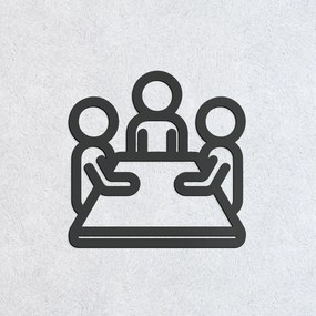 DUBLEZ | Plăcuță din lemn pentru ușă - Sală de ședințe