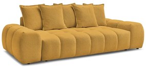 Canapea galben-muștar cu tapițerie din chenille 278 cm Everest – Bobochic Paris