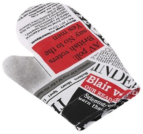 Mănușă Ema Ziare roșu, 18 x 28 cm