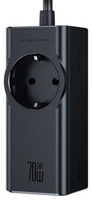 Prelungitor McDodo, 1 priza, 2xUSB-C max 70W+USB-A, 1.5 metri, negru