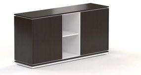 Dulap jos Creator 162,8 x 44,5 x 80,3 cm, alb / wenge