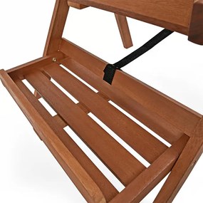 Suport flori pliabil din lemn de salcâm 79 × 56 × 59 cm - 3 rafturi