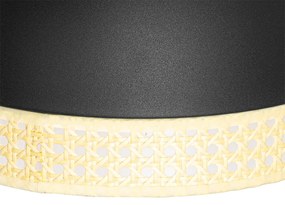 Lampă suspendată orientală neagră cu ratan 30 cm - Magna Rotan