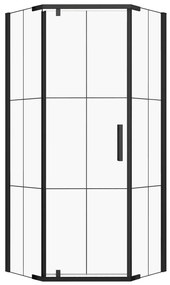 Cabină de duș pătrată Metro cu ușă batantă 90 cm