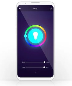 Nedis WIFILRC20E27 - Set 2x LED RGBW E27/9W Wi-Fi stmívatelná žárovka 2700-6500K