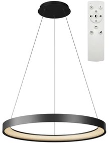 Lustră LED dimabilă pe cablu Top Light ORBIT LED/40W/230V 3000-6500K d. 50 cm negru + telecomandă