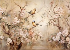 Tablou pe sticlă - Pictură de păsări de epocă II. (70x50 cm)