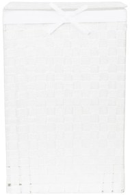 Coș de rufe cu capac Compactor Laundry Linen, înălțime 60 cm, alb