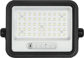 Proiector solar LED cu dimmer, 100W, 3,2V, IP65, 5000 mAh, negru + telecomandă