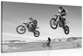 Tablou pentru motocicliști în alb-negru