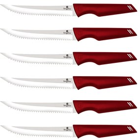 Set de cutite friptura 6 piese Burgundy Line Berlinger Haus BH 2781