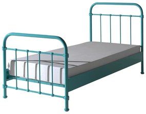 Pat metalic pentru copii Vipack New York, 90 x 200 cm, verde mat