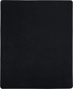 vidaXL Cearșaf de pat cu elastic, 2 buc., negru, 180x200 cm, bumbac