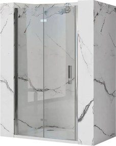 Usa de nisa pliabila Rea Molier 100 cm sticla 6 mm + profil magnetic crom