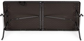 Masă pliabilă catering 180cm Brown Rattan