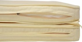 Șezlong de grădină din lemn DIVERO Florentine + căptușeală -