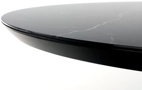 Masa extensibila Vertigo marmura neagra/negru L130-180 cm