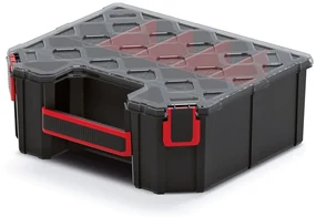 Organizator servieta 28,4 × 24,3 × 10,5 cm II, separatoare, negru