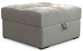Taburet crem ZENOVA cu spatiu de depozitare 65x65 cm