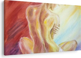 Tablou - Imaginea unei femei care se odihnește, pictură în ulei (90x60 cm)