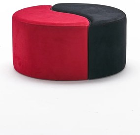 Taburette Alis Pouf roșu și negru