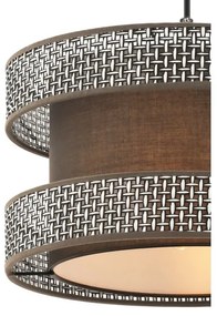 Pendul cu cablu HALO 1xE27/60W/230V maro/gri