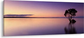Tablou cu nivelul apei la răsăsrit de soare (120x50 cm)
