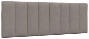 vidaXL Pernă pentru tăblie de pat, gri taupe, 140 cm, material textil