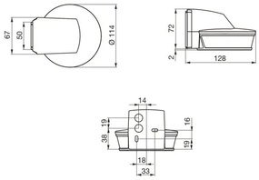 Senzor de mișcare de exterior SenslQ S alb IP54 STEINEL 034955