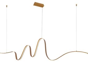 Lustra LED suspendata stil minimalist SIROCCO 3-step dimm aurie