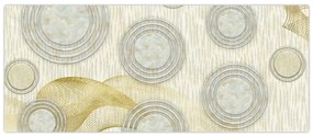 Tablou - Abstract, cercuri de marmură (120x50 cm)