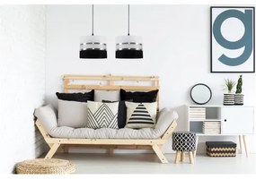 Lustră pe cablu CORAL 2xE27/60W/230V alb-negru