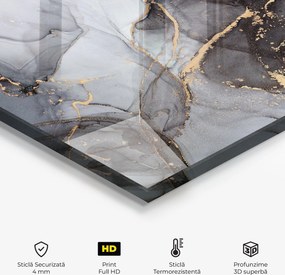 Panou Sticla Bucatarie, 60x100cm, Protectie aragaz, Antistropi, Termorezistent, Abstracte, Marble, Abstract Marble